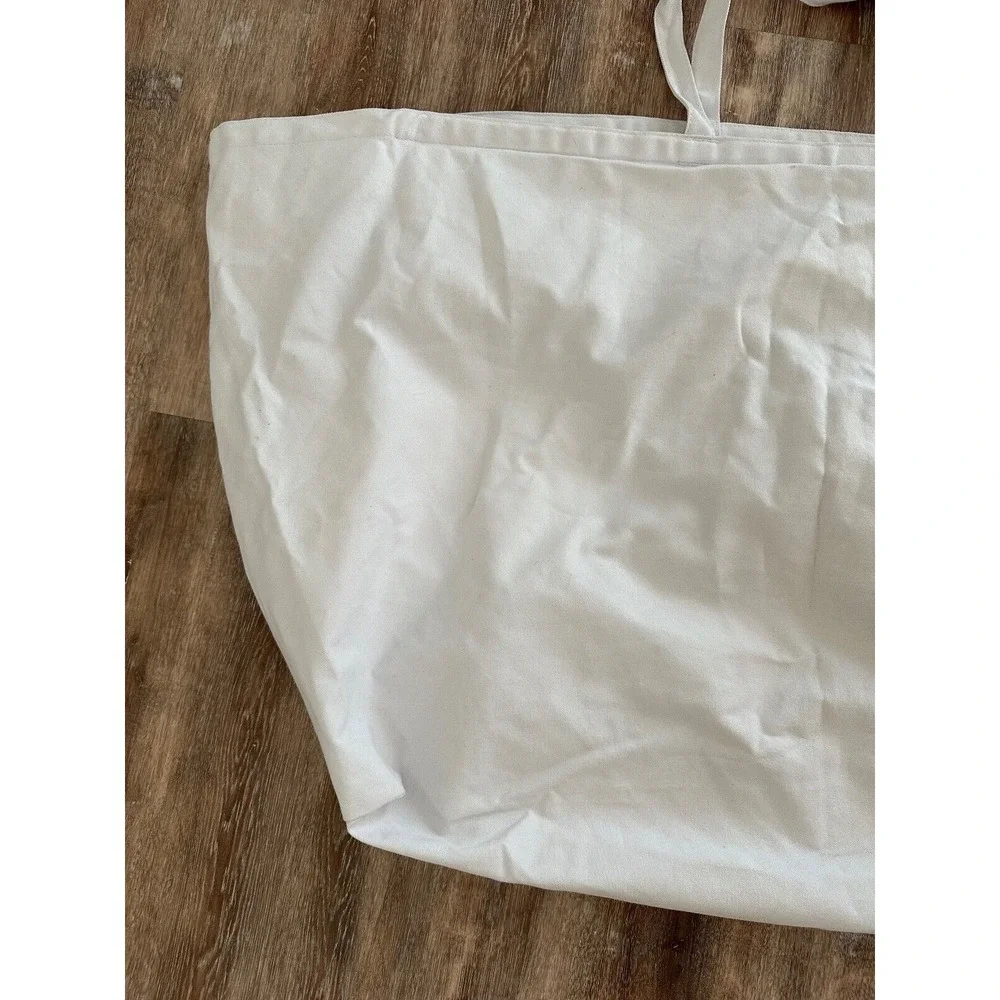 Away Travel  XL tote bag White Dust Cover Cotton Fabric Zipper 11x24x20